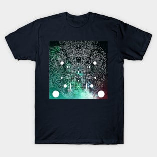 ancient mictlan alien throne ecopop T-Shirt